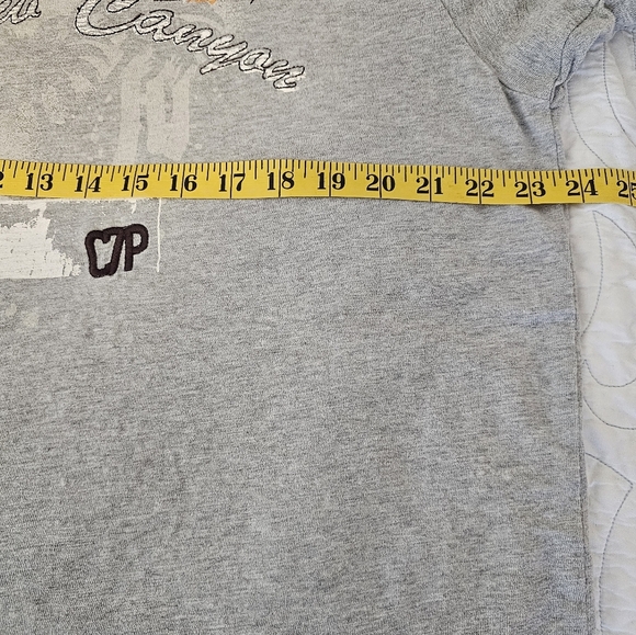 C7P Vintage Y2K Gray Graphic T-Shirt Size X-Large **Small Holes - Picture 7 of 8